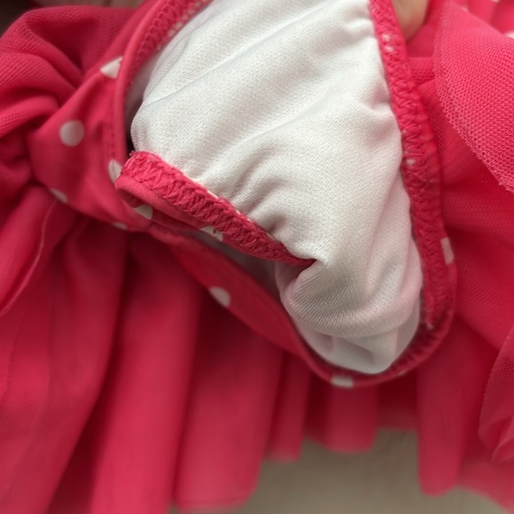 Disney Baby Girl Disney Store Exclusive Minnie Mouse Swimsuit, 9-12mo, Pink Tutu - Picture 5 of 8
